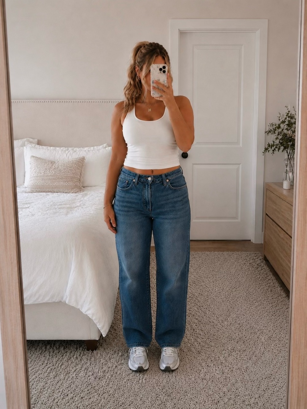Madewell the Curvy Longline Straight Jean